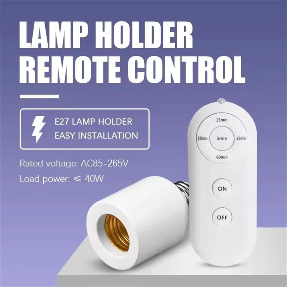 Wireless Remote Lamp Holder No Wiring Needed Easy Remote Control ON OFF - Image 7